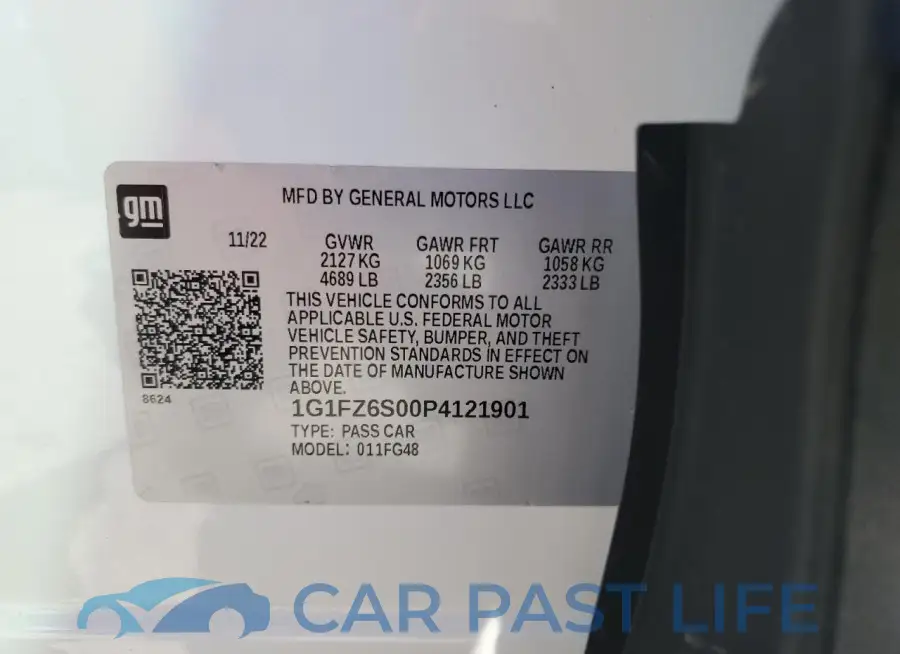 1G1FZ6S00P4121901# 13
