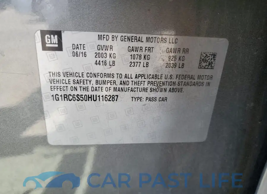 1G1RC6S50HU116287# 13