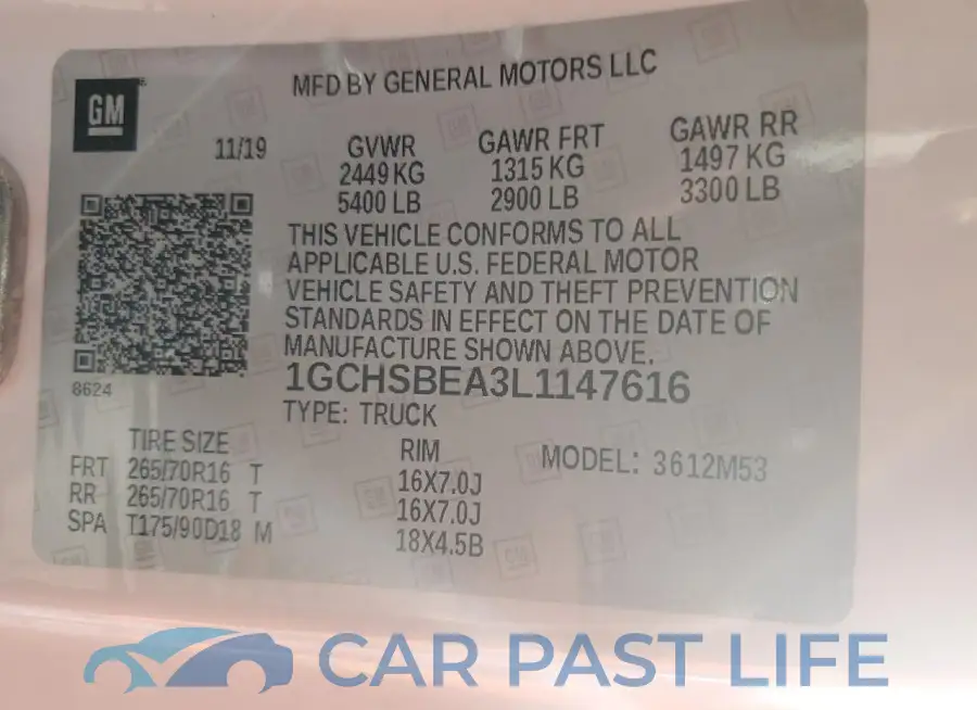 1GCHSBEA3L1147616# 12