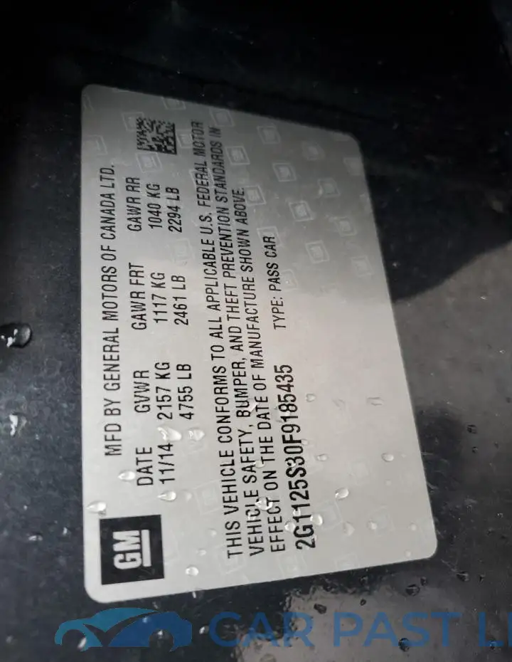 2G1125S30F9185435# 13