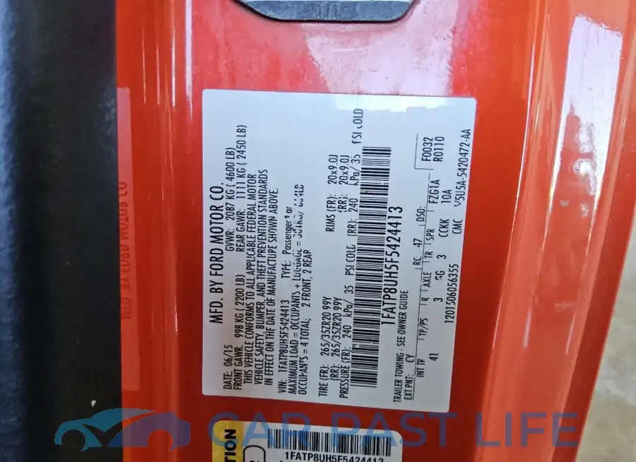 1FATP8UH5F5424413# 13