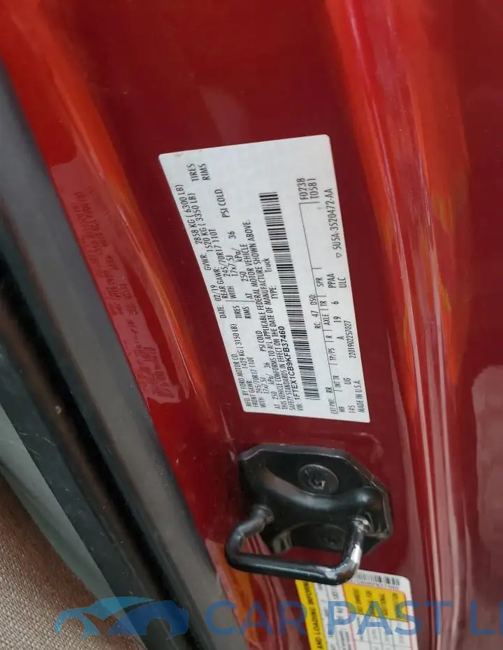 1FTEX1CB9KFB37460# 11