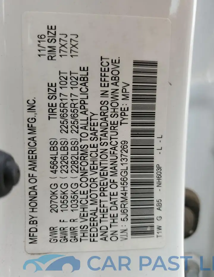 5J6RM4H56GL137269# 14