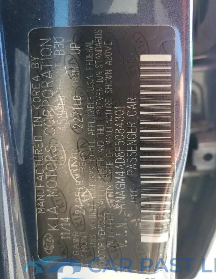 KNAGM4AD8F5084301# 12