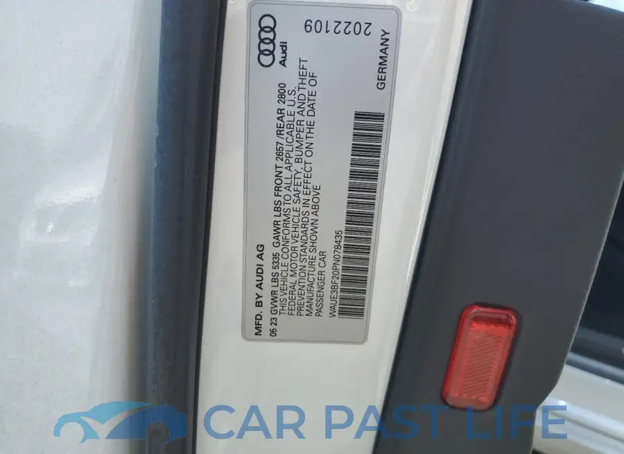 WAUE3BF20PN078435# 12