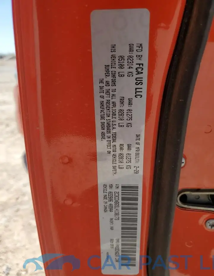 2C3CDXBG5LH138173# 12