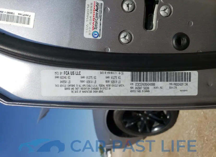 2C3CDZAG9GH249988# 12