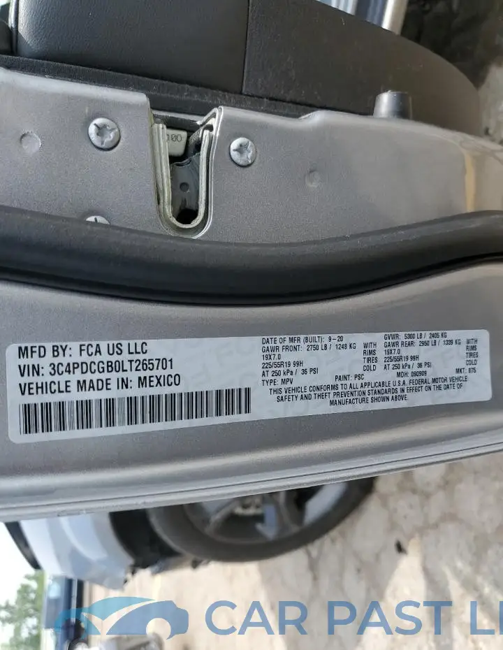 3C4PDCGB0LT265701# 14