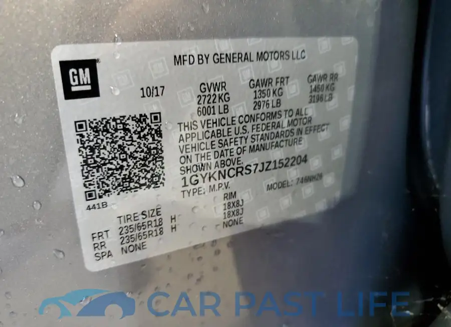 1GYKNCRS7JZ152204# 13