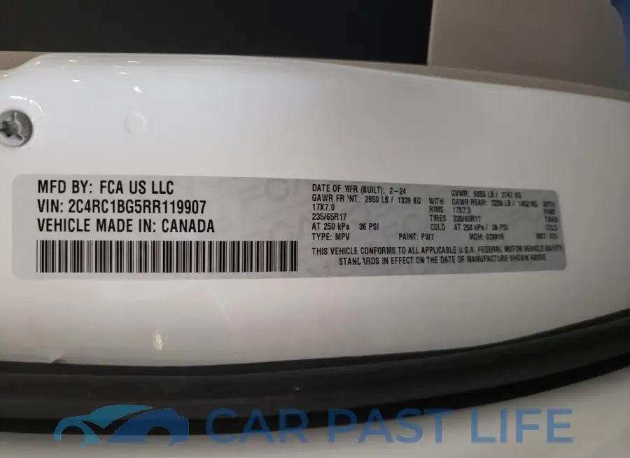 2C4RC1BG5RR119907# 14