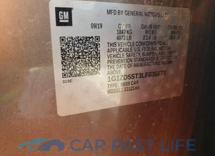 1G1ZD5ST3LF036873# 12