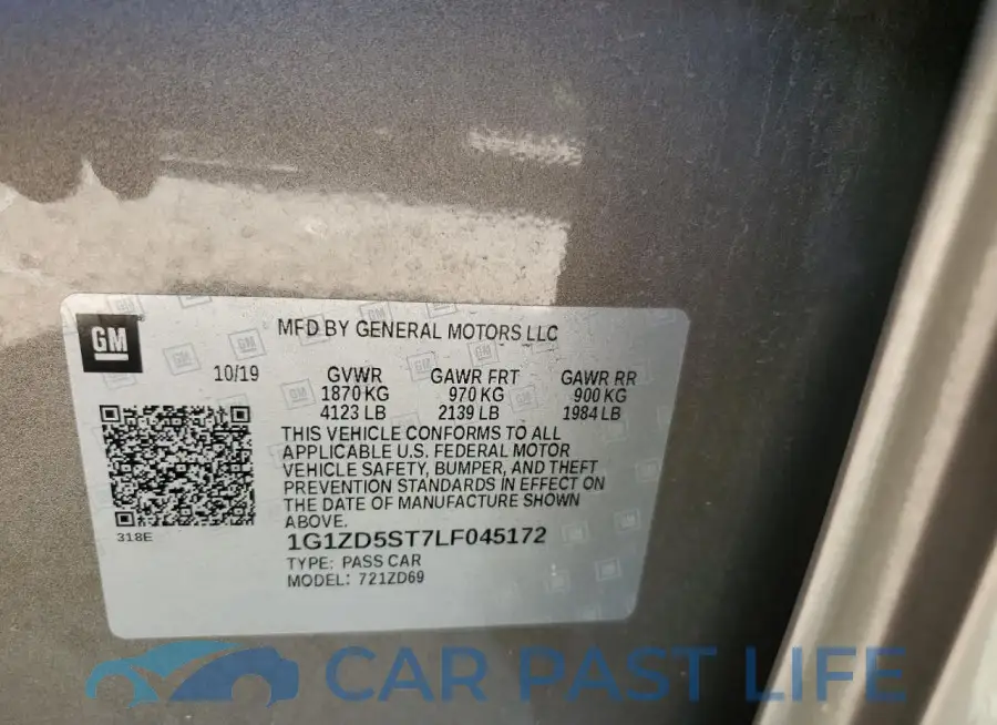 1G1ZD5ST7LF045172# 12