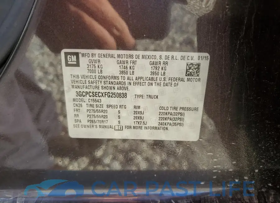 3GCPCSECXFG250838# 12