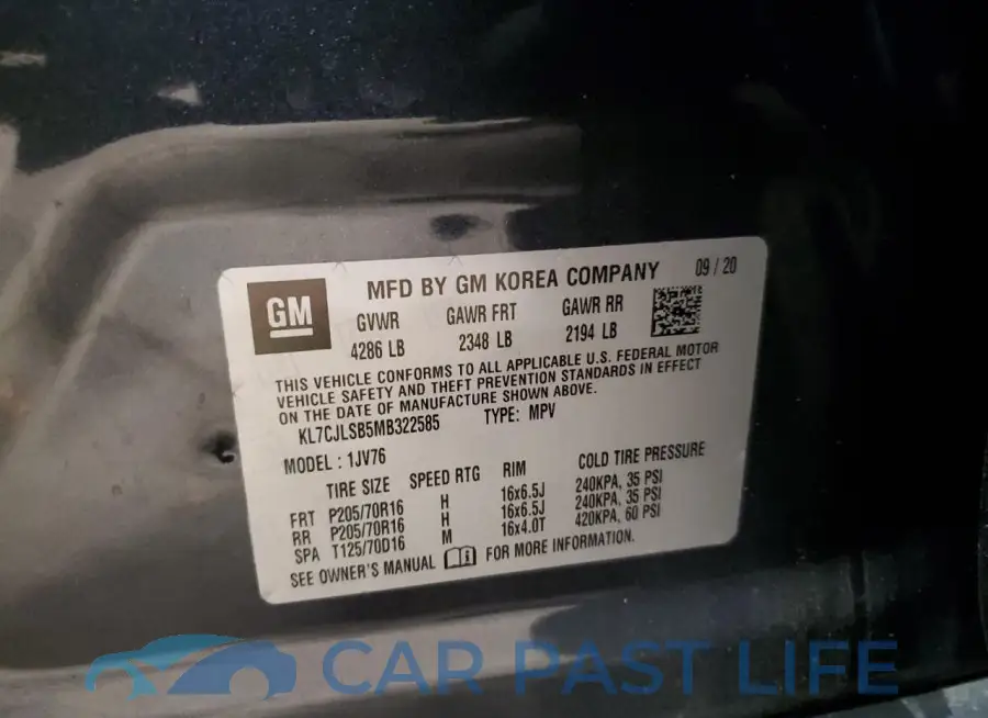 KL7CJLSB5MB322585# 14
