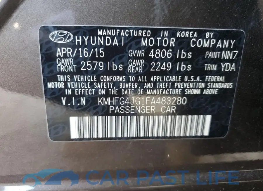 KMHFG4JG1FA483280# 12