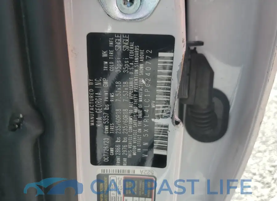 5XYRL4LC1PG240772# 14
