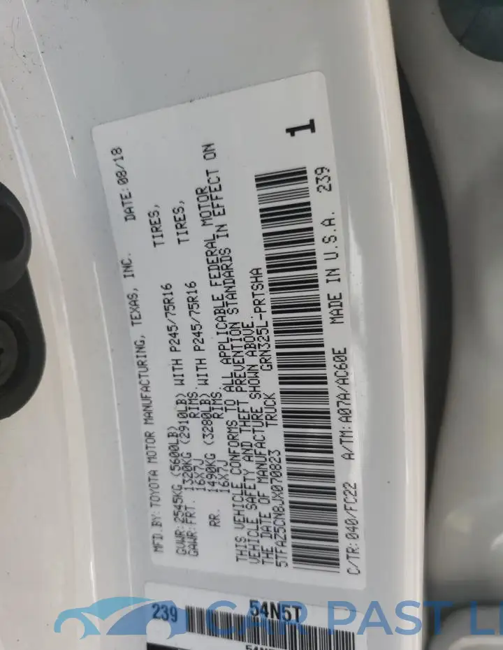 5TFAZ5CN8JX070823# 12