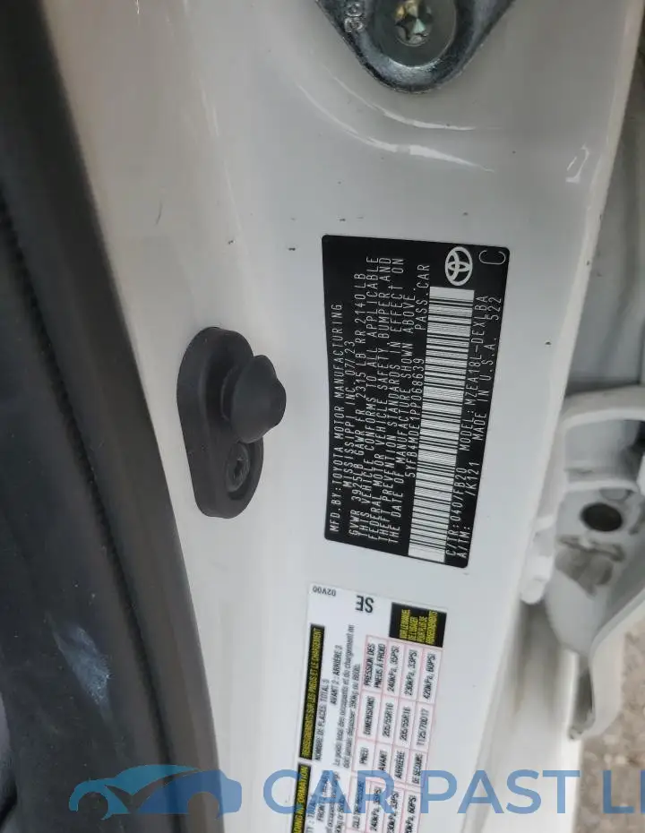 5YFB4MDE1PP068639# 12