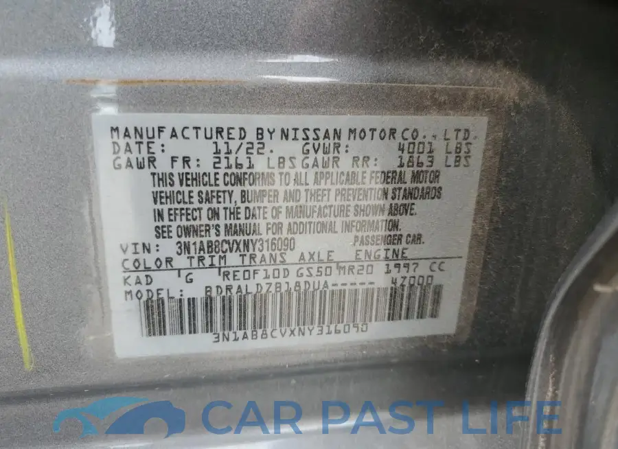 3N1AB8CVXNY316090# 12
