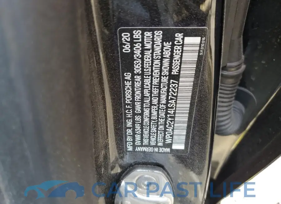 WP0AC2Y14LSA72237# 12