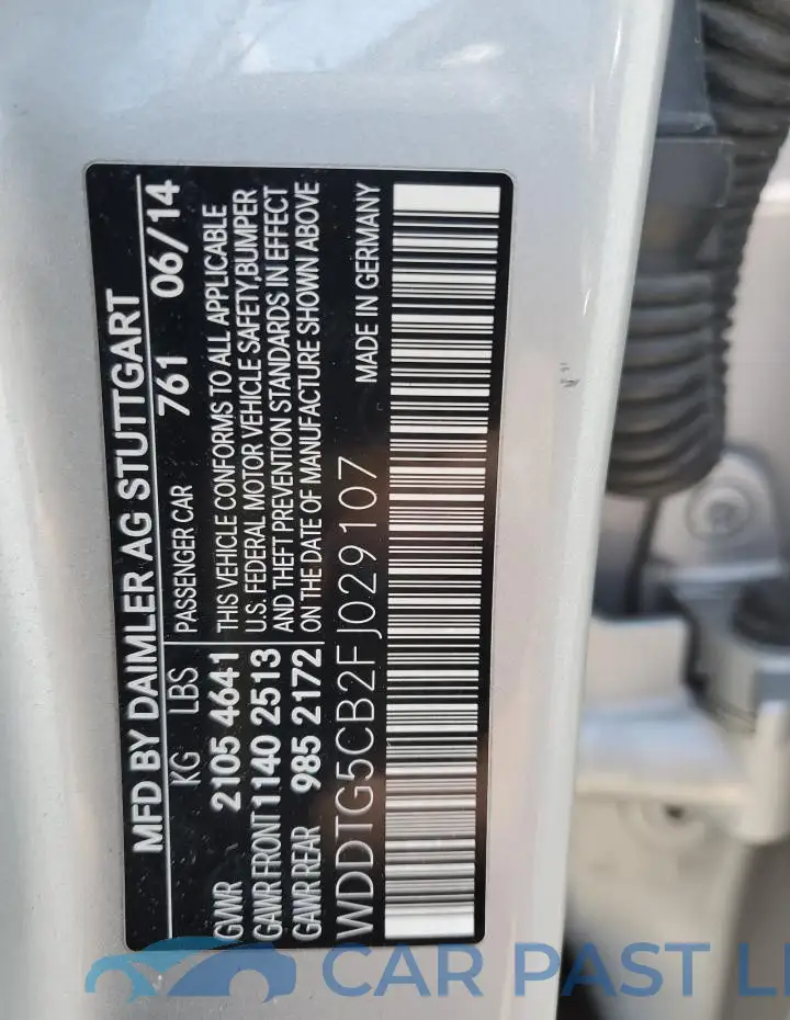 WDDTG5CB2FJ029107# 12