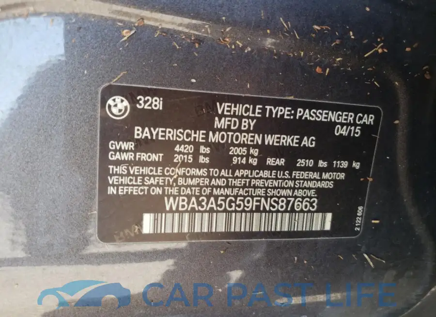 WBA3A5G59FNS87663# 12