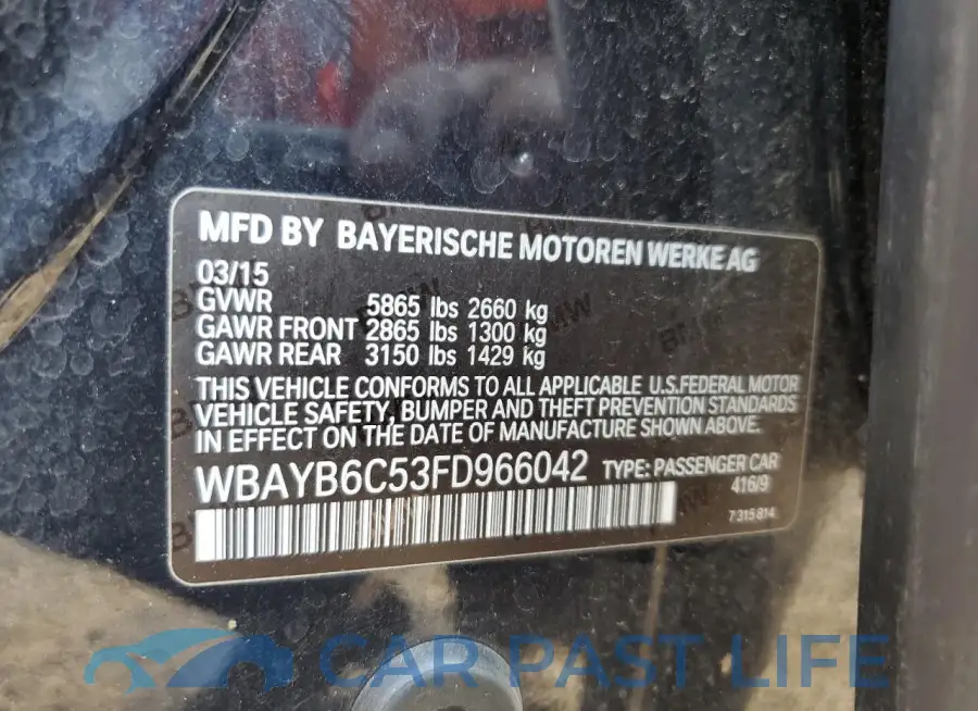WBAYB6C53FD966042# 12