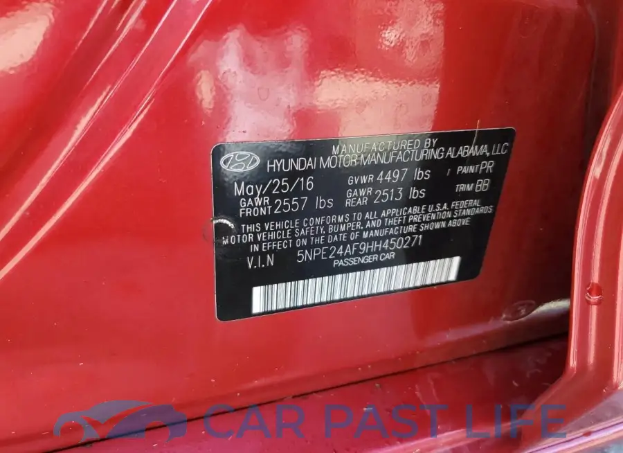 5NPE24AF9HH450271# 13