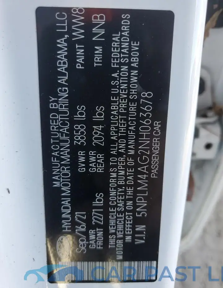 5NPLM4AG2NH063678# 13
