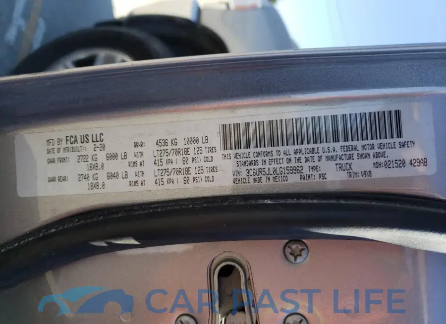 3C6UR5JL0LG159962# 12
