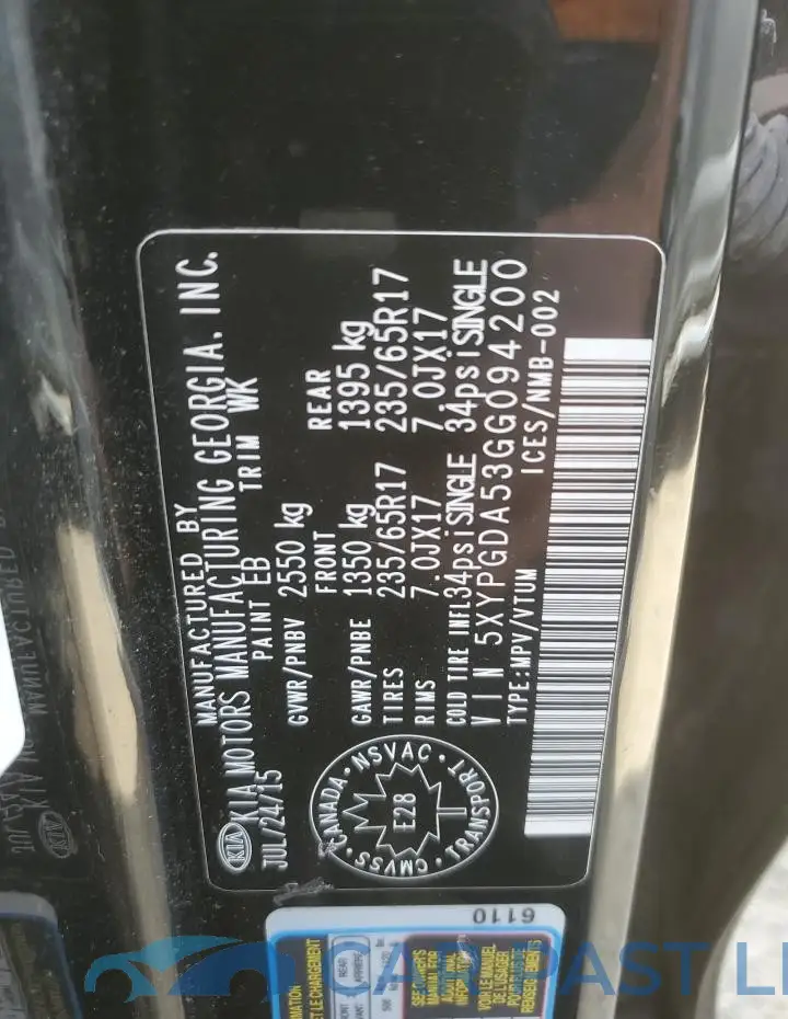 5XYPGDA53GG094200# 13