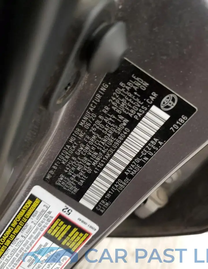4T1G11AK3LU968040# 12