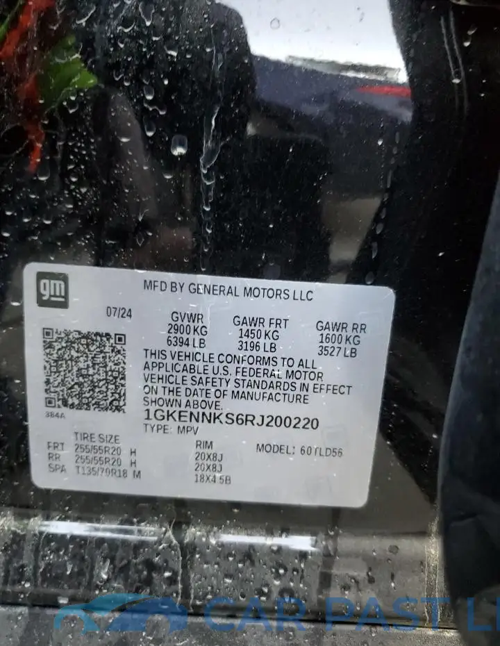 1GKENNKS6RJ200220# 13
