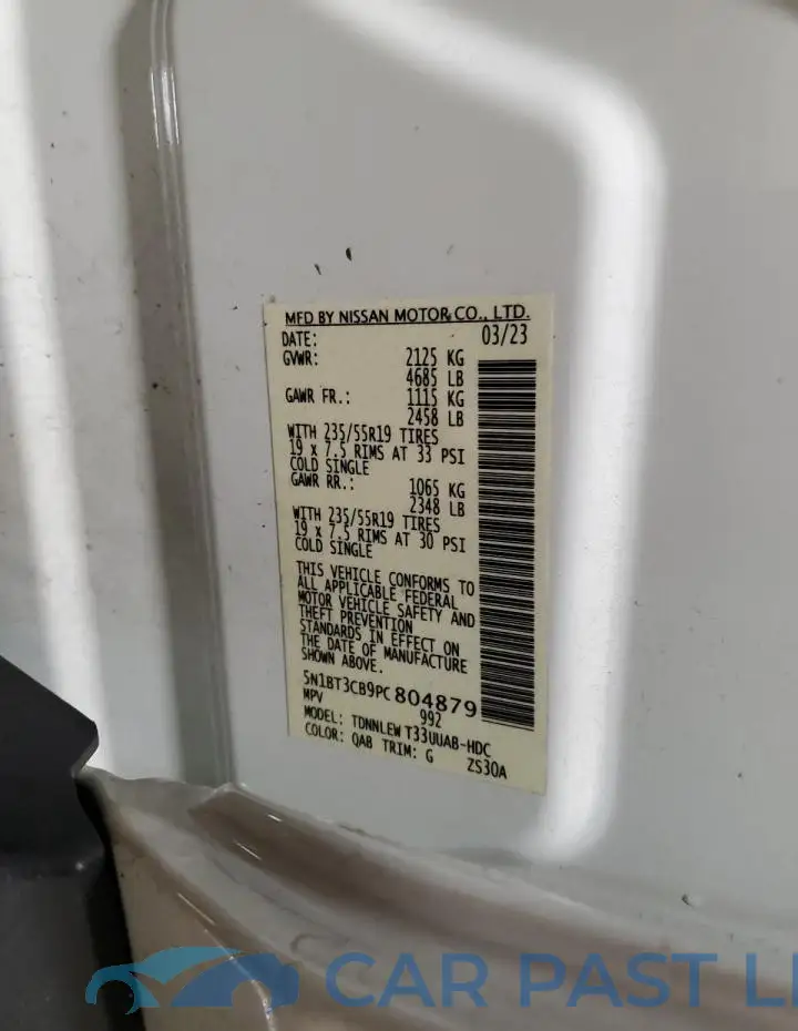 5N1BT3CB9PC804879# 14