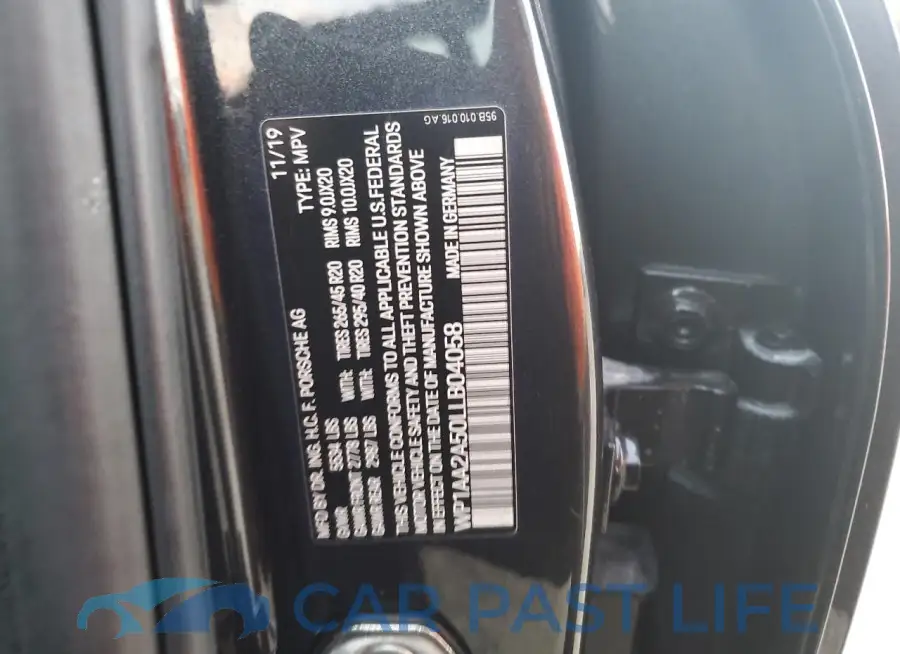 WP1AA2A50LLB04058# 14