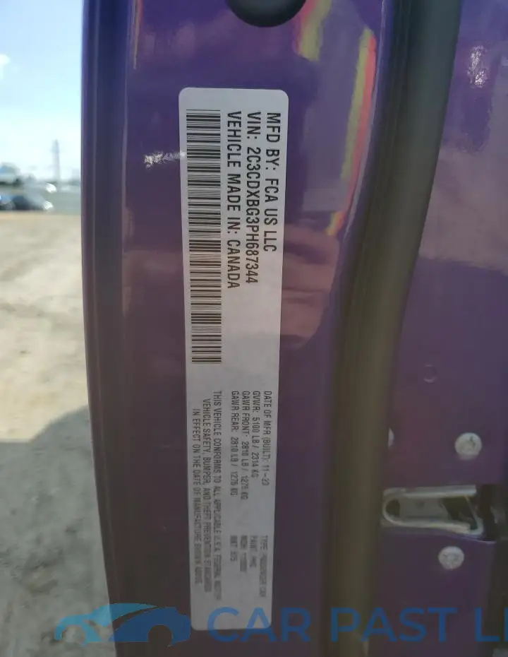 2C3CDXBG3PH687344# 12