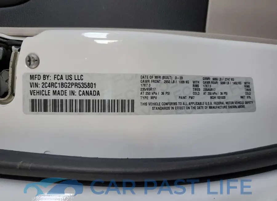 2C4RC1BG2PR535801# 13