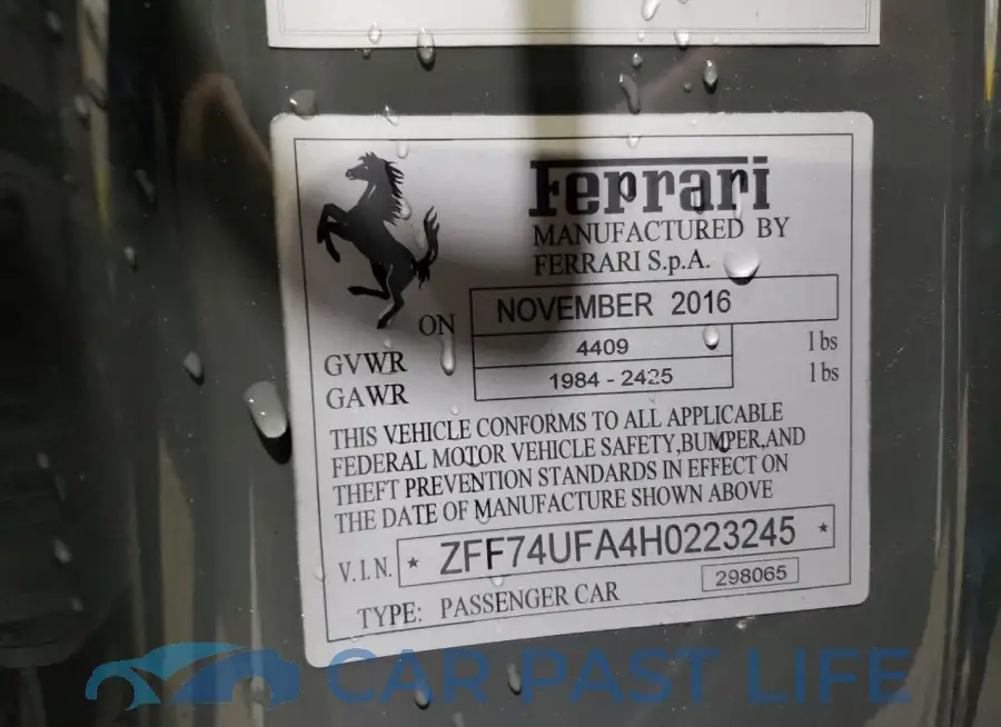 ZFF74UFA4H0223245# 13