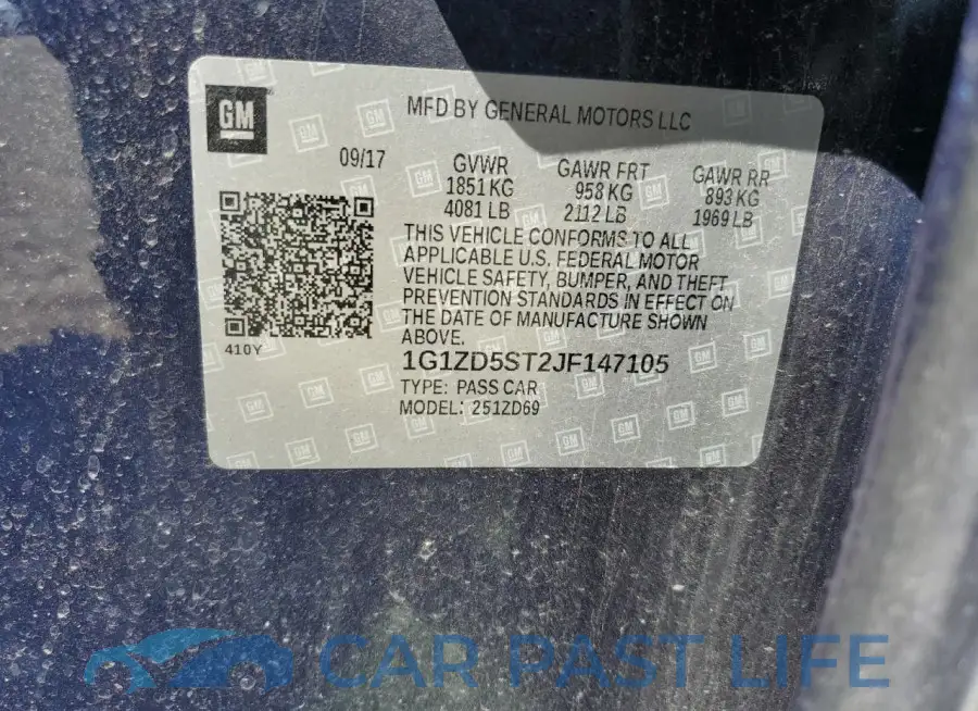 1G1ZD5ST2JF147105# 12