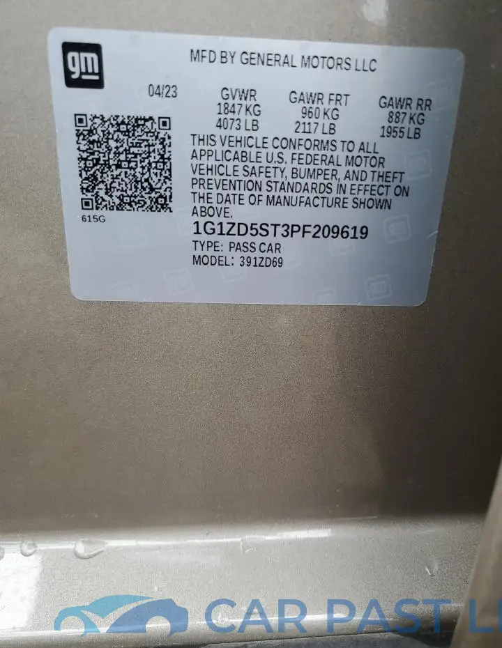 1G1ZD5ST3PF209619# 12
