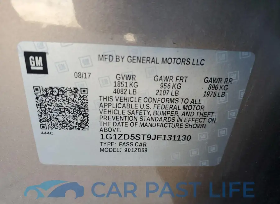 1G1ZD5ST9JF131130# 13