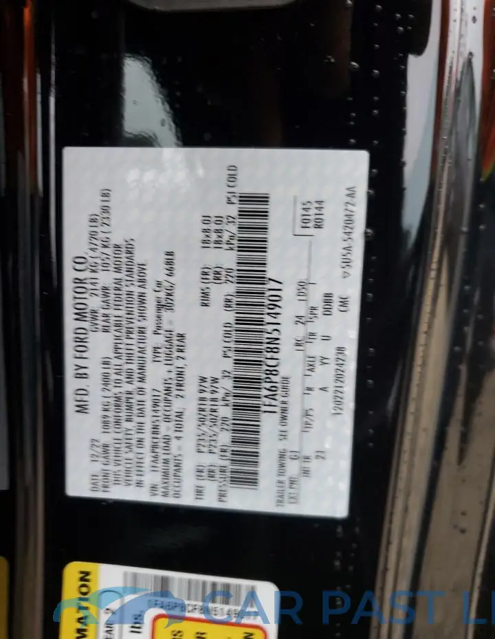 1FA6P8CF8N5149017# 13
