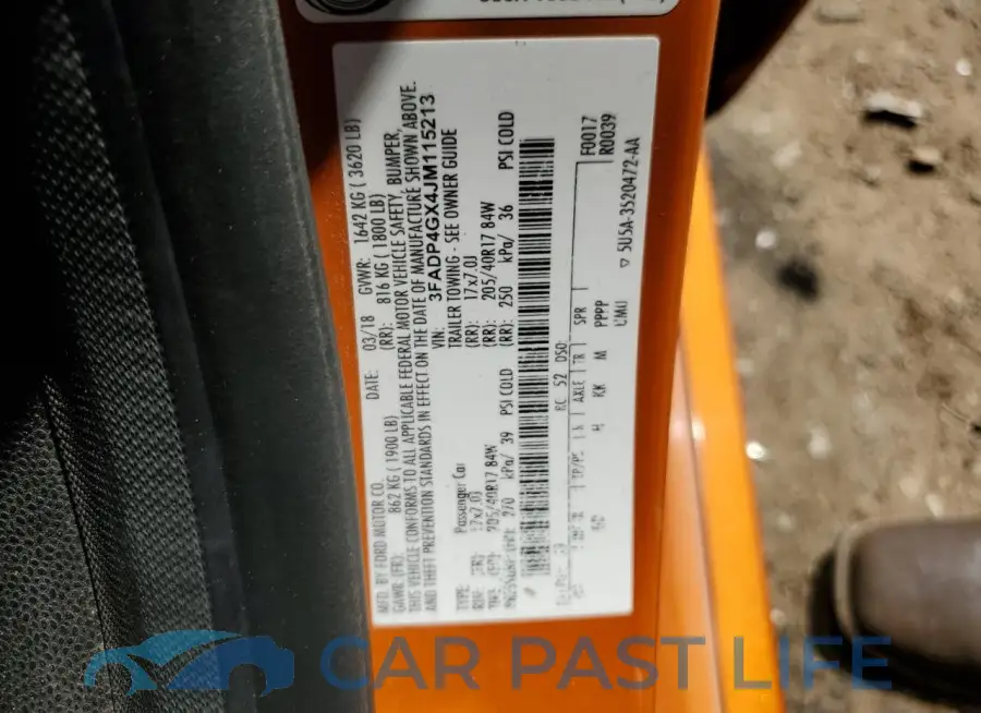 3FADP4GX4JM115213# 13