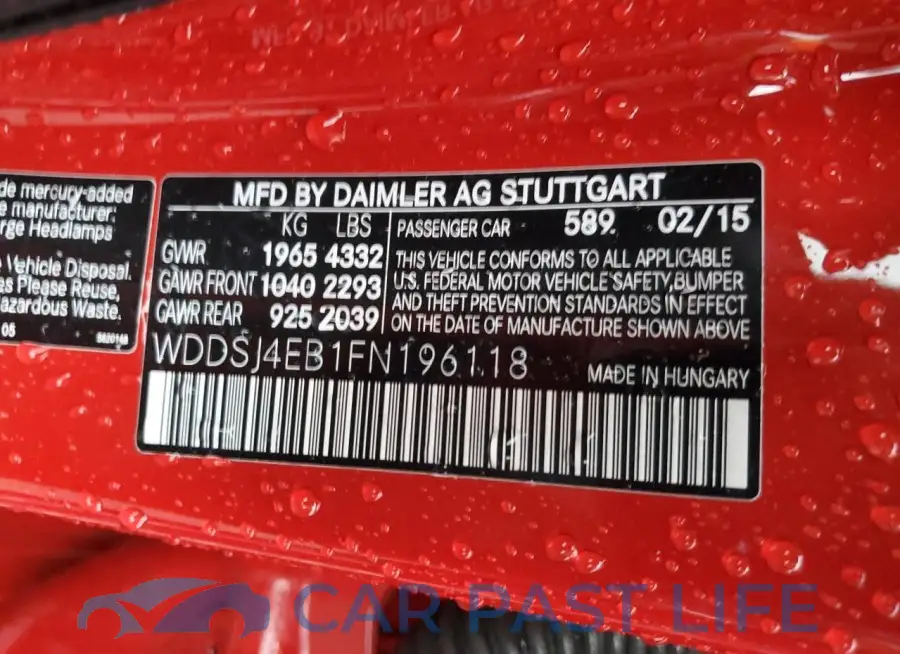 WDDSJ4EB1FN196118# 13