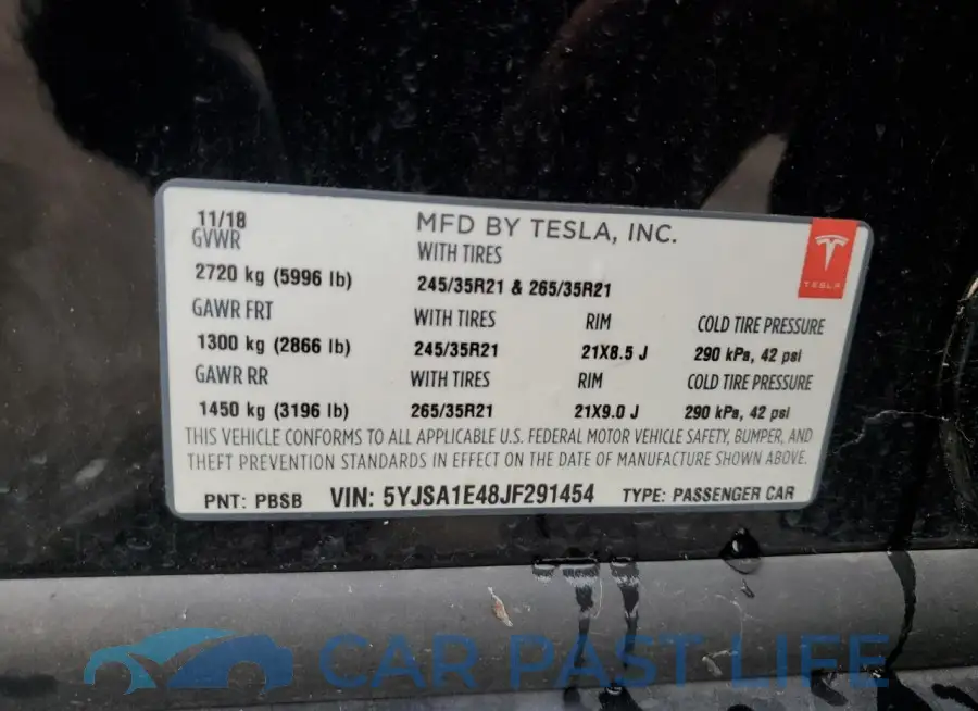 5YJSA1E48JF291454# 13