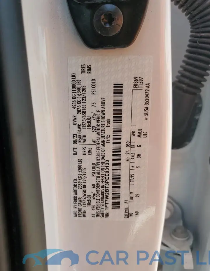 1FT7W2BT3PEE03130# 12