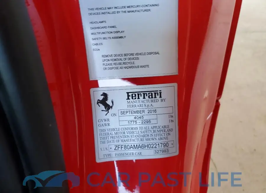 ZFF80AMA6H0221790# 12