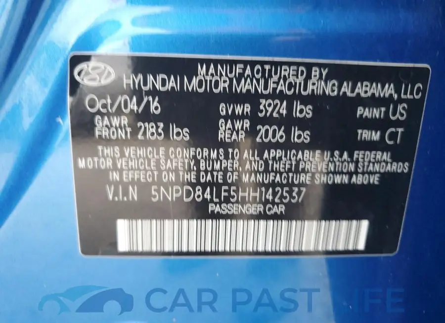 5NPD84LF5HH142537# 13