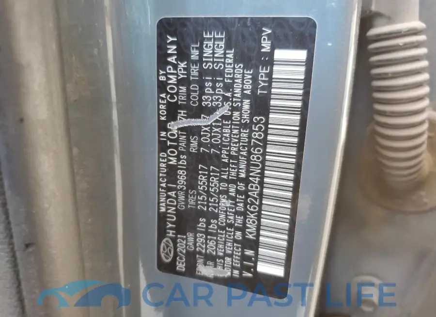 KM8K62AB4NU867853# 13