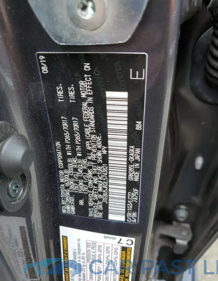JTEBU5JR2L5743821# 12
